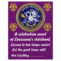 Louisiana Bicentennial  Mardi Gras Party See Notes Flyers