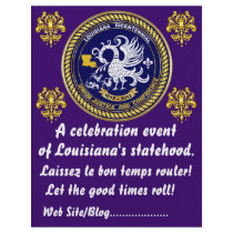 Louisiana Bicentennial  Mardi Gras Party See Notes Flyer Design