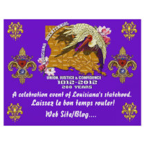 Louisiana Bicentennial  Mardi Gras Party See Notes Flyers