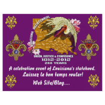 Louisiana Bicentennial  Mardi Gras Party See Notes Full Color Flyer