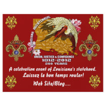 Louisiana Bicentennial  Mardi Gras Party See Notes Flyers