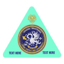 Louisiana Bicentennial Mardi Gras View Hints Triangle Sticker