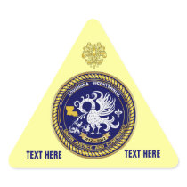 Louisiana Bicentennial Mardi Gras View Hints Triangle Sticker