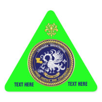 Louisiana Bicentennial Mardi Gras View Hints Triangle Sticker