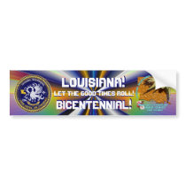 Louisiana Bicentennial  With shadow letters Bumper Sticker