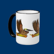 Louisiana Brown Pelican mugs