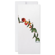 Louisiana Chili Peppers Custom Rack Card