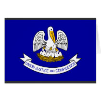 Louisiana Flag Greeting Card