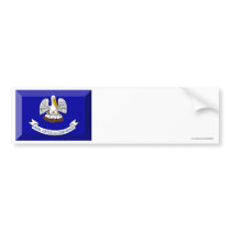 Louisiana Flag Gem bumper stickers by Vexillophile Louisiana Flag Gem bumper stickers