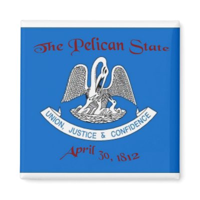 Louisiana Flag Magnet by deesbasenjis