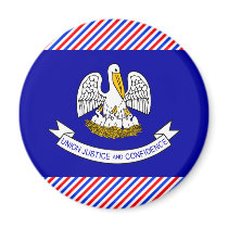 Louisiana Flag Fridge Magnets