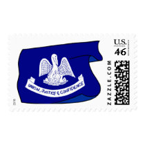 louisiana Flag postage by GeographyTees louisiana Flag postage