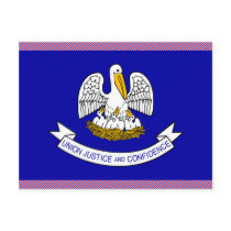 Louisiana Flag Postcards