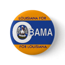 LOUISIANA FOR OBAMA Button by elfyboy LOUISIANA FOR OBAMA Button