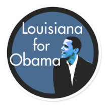Louisiana for Obama Sticker