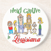 Louisiana Funny Trailer Park Sandstone Coaster