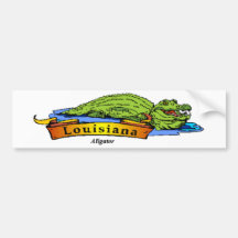 Louisiana Gator Bumper Stickers