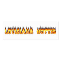 Louisiana Hottie Fire and Flames Business Card Template