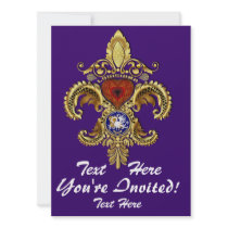 Louisiana Inivitations  Over 50 Colors Custom Invitations