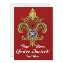 Louisiana Inivitations  Over 50 Colors Custom Announcements