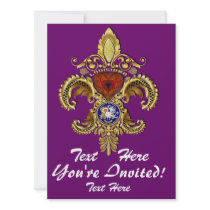 Louisiana Inivitations  Over 50 Colors Custom Invitation