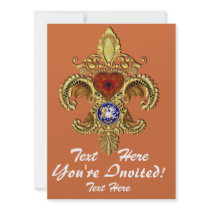 Louisiana Inivitations  Over 50 Colors Personalized Invitation