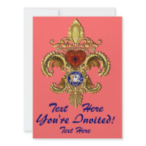 Louisiana Inivitations  Over 50 Colors Custom Invite