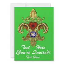 Louisiana Inivitations  Over 50 Colors Personalized Invites