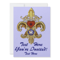Louisiana Inivitations  Over 50 Colors Personalized Invitations