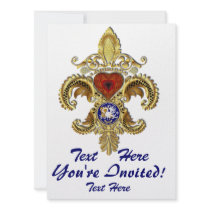 Louisiana Inivitations  Over 50 Colors Personalized Invitation
