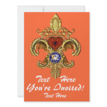 Louisiana Inivitations  Over 50 Colors Personalized Invitations