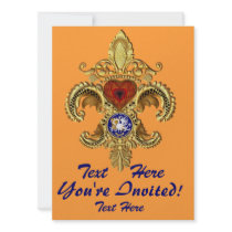 Louisiana Inivitations  Over 50 Colors Personalized Invitation