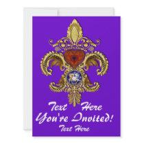 Louisiana Inivitations  Over 50 Colors Custom Invites