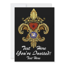 Louisiana Inivitations  Over 50 Colors Custom Invitations