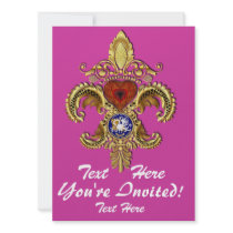 Louisiana Inivitations  Over 50 Colors Personalized Announcement
