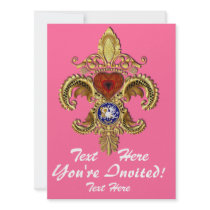 Louisiana Inivitations  Over 50 Colors Personalized Invitations