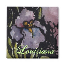 Louisiana Iris Magnet by HPerky Louisiana Iris Magnet