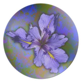 Louisiana Iris Party Plates