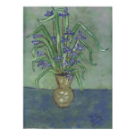 Louisiana Irises In A vase