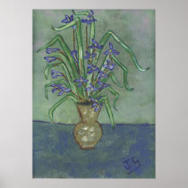Louisiana Irises In A vase posters