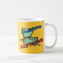 Louisiana LA US Motto ~ We've All Got Jazz Hands Coffee Mug