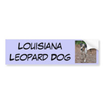 Louisiana Leopard Dog bumper stickers by lalagniappe Louisiana Leopard Dog bumper stickers