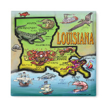 Louisiana Fridge Magnet