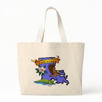 Louisiana Map Bag by GeographyTees