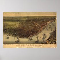 Louisiana(New Orleans) 1885 Print
