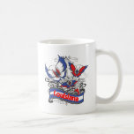Louisiana Patriotism Butterfly Coffee Mugs