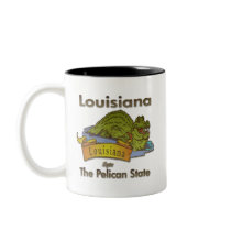 Louisiana Pelican State Aligator Coffee Mug