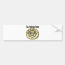 Louisiana Pelican StateSeal Bumper Sticker