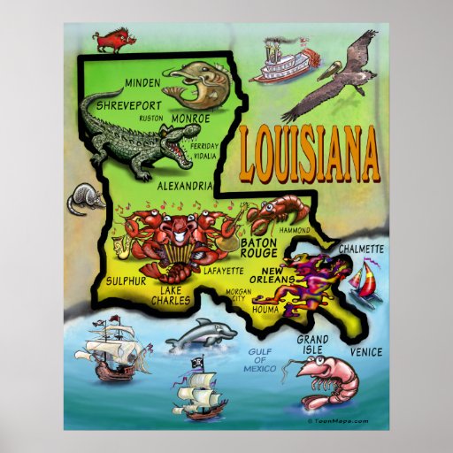 Louisiana Poster Zazzle