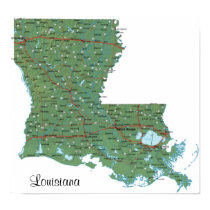Louisiana Print by kijjo7 Louisiana Print